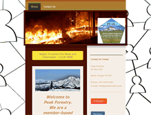 Tablet Screenshot of peakforestry.com